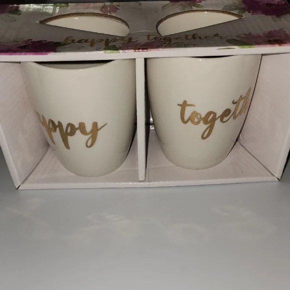 Happy Together Ceramic Mug 2pc Set - Picture 3 of 6